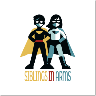 Guardians Together: Sibling Superhero Squad Posters and Art